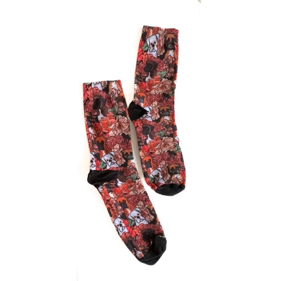 "Because Boxer Dog" Society6 Artist Socks NWT - Picture 6 of 9